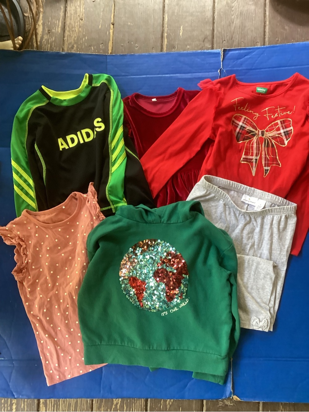 Bundle of 6 piece girls clothing, size 7